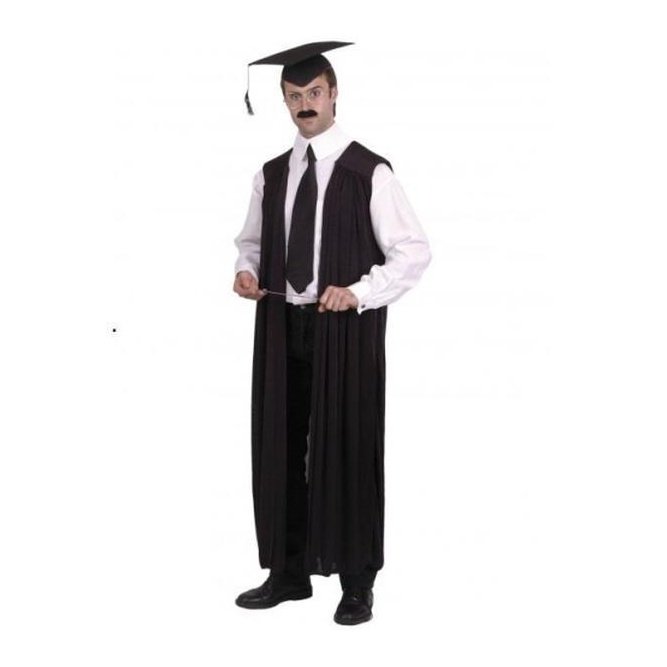 Black Teachers Gown - Jokers Costume Mega Store