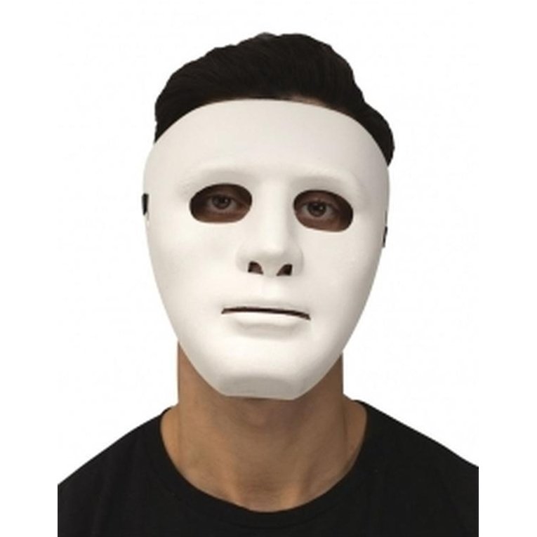 Blank Mask White. - Jokers Costume Mega Store