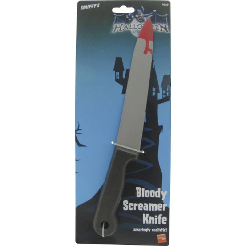 Blood Stained Screamer Knife - Jokers Costume Mega Store