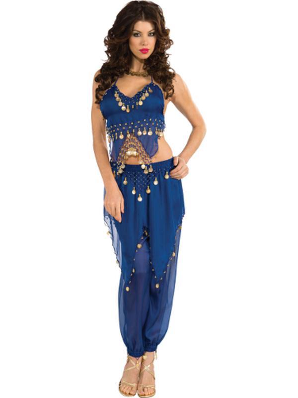 Blue Belly Dancer Costume Size S | Jokers Costume Mega Store Blue Belly Dancer Costume Size S | Jokers Costume Mega Store