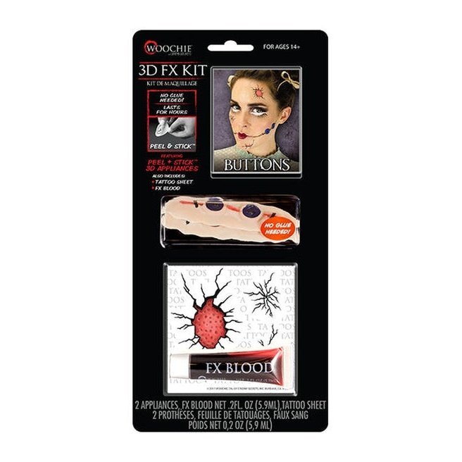 Buttons Fx Makeup Kit - Jokers Costume Mega Store