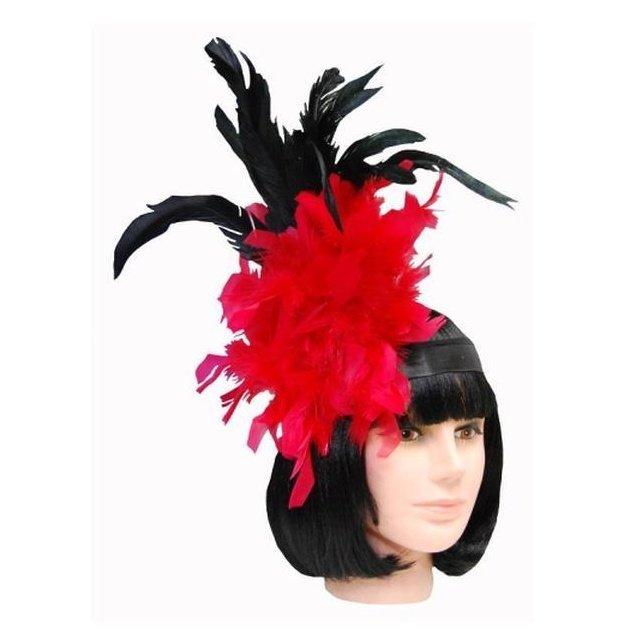 Cabaret Headress - Black/Red - Jokers Costume Mega Store