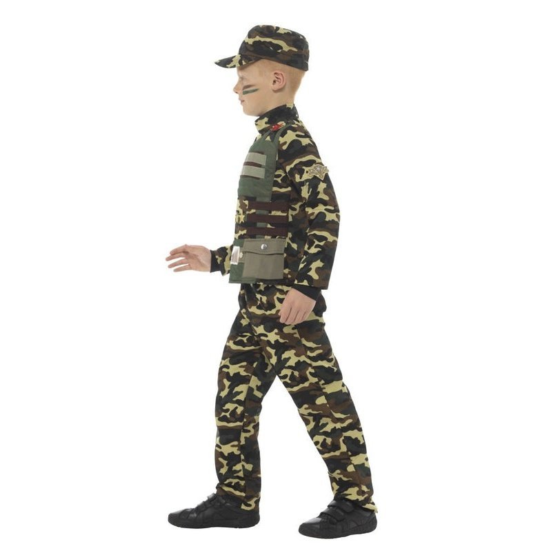 Camouflage Military Boy Costume - Jokers Costume Mega Store