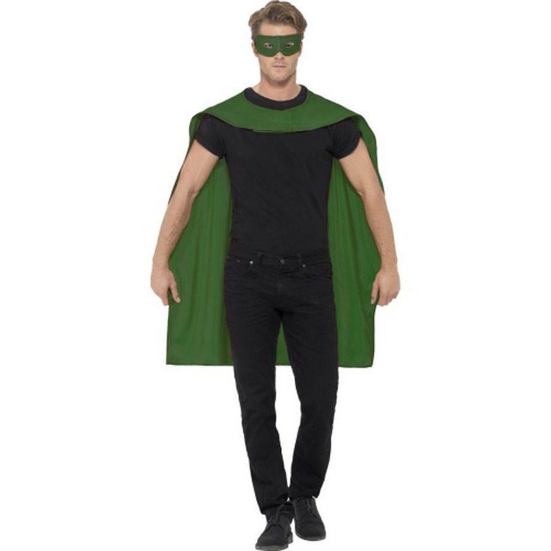 Cape Green With Eyemask - Jokers Costume Mega Store
