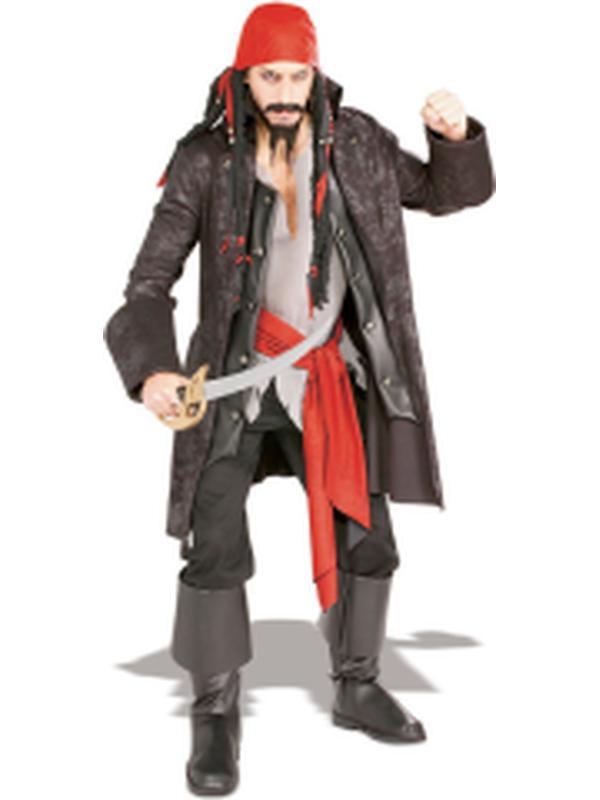 Captain Cutthroat Costume Size Std - Jokers Costume Mega Store