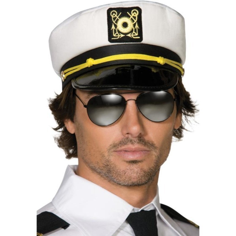 Captains Cap Pvc Peak - Jokers Costume Mega Store