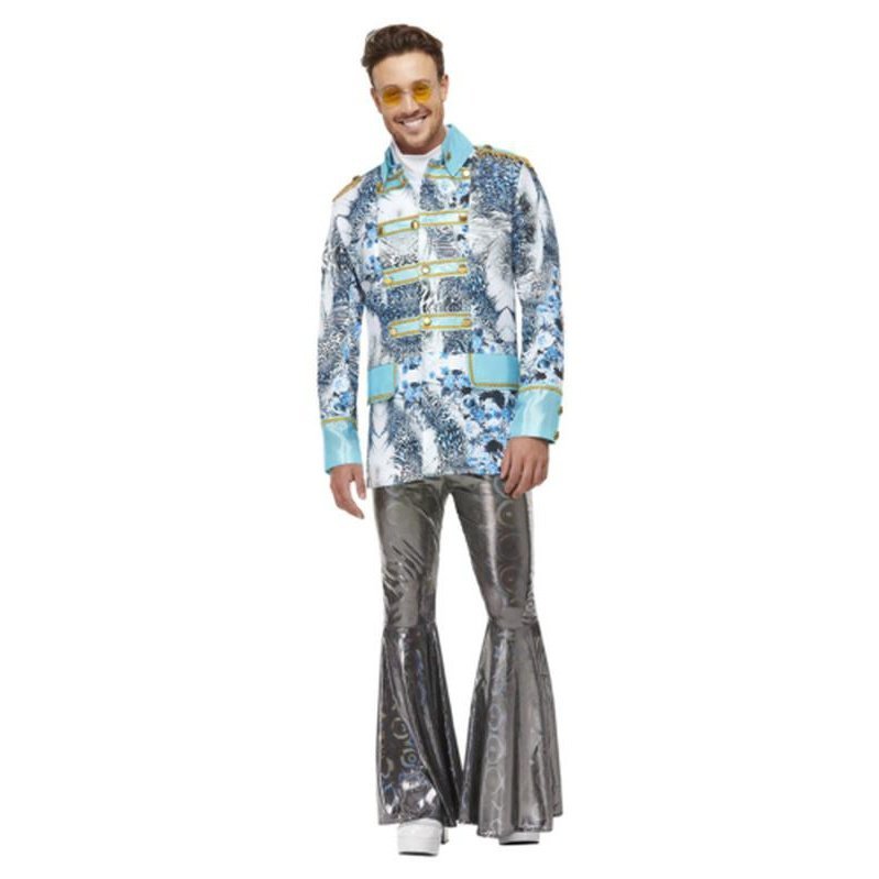 Carnival Jacket, White & Blue - Jokers Costume Mega Store