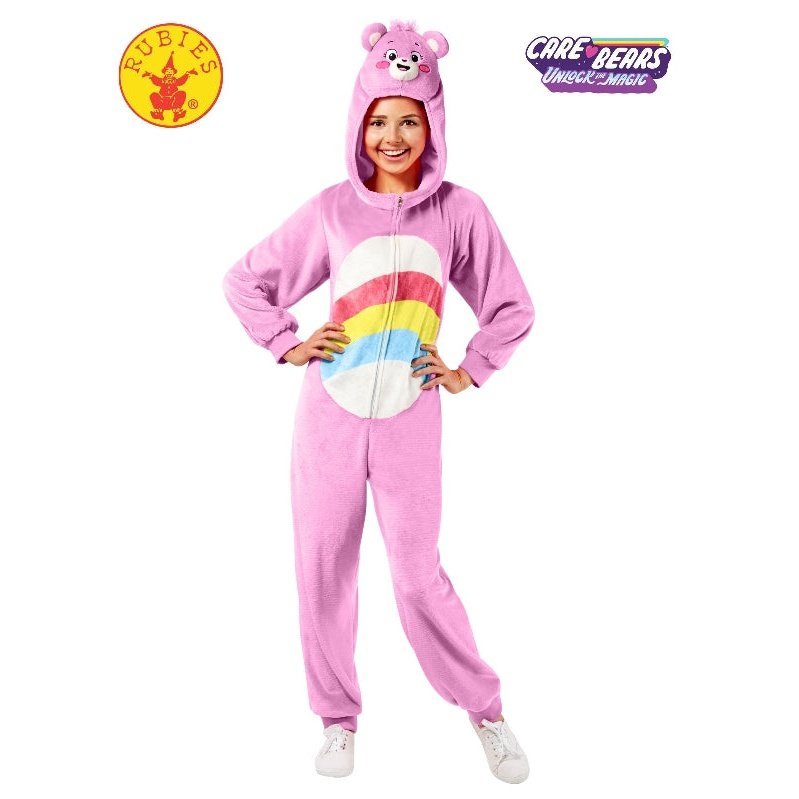 Cheer Bear Carebears Costume, Adult - Jokers Costume Mega Store