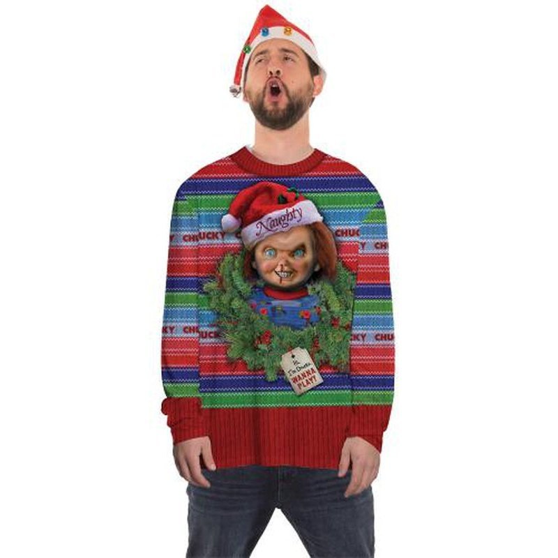 Chucky Ugly Xmas Jumper - Jokers Costume Mega Store