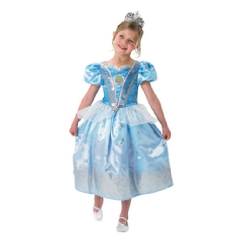 Cinderella Glitter Size 4 6 - Jokers Costume Mega Store