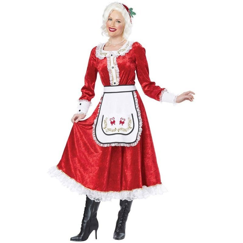 Classic Mrs Claus Women's Costume - Jokers Costume Mega Store