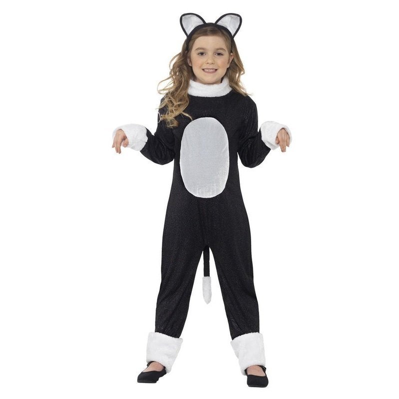 Cool Cat Costume Kids Black White