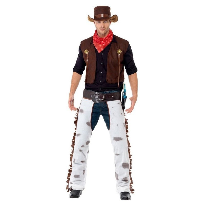 Cowboy Costume, Brown - Jokers Costume Mega Store