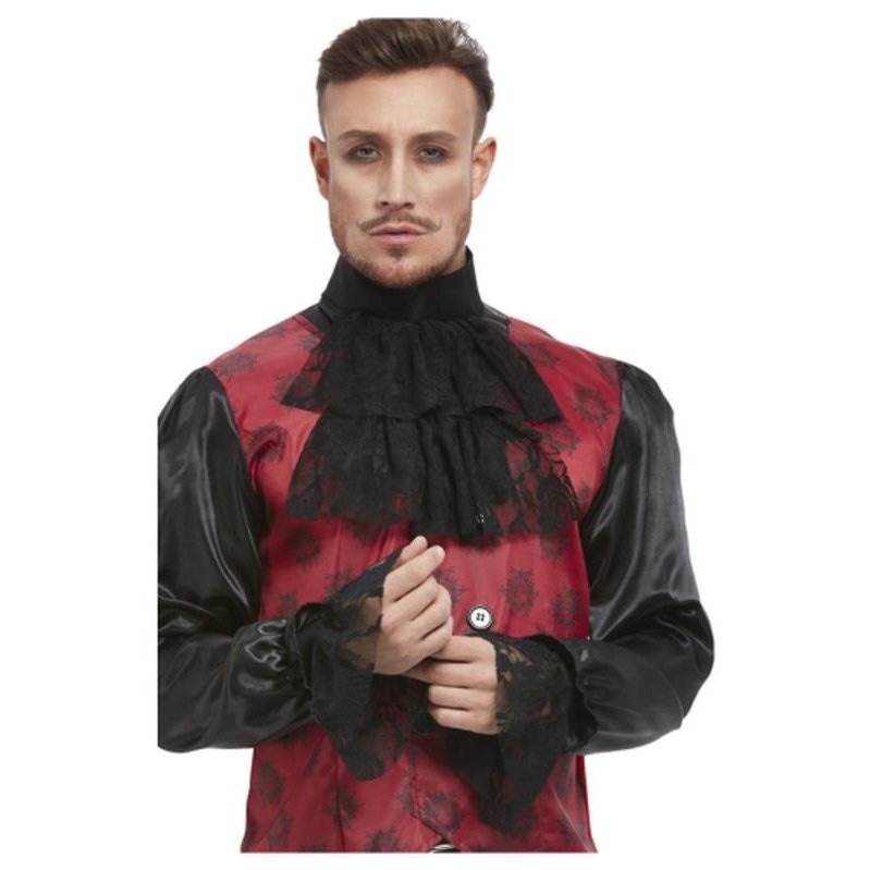 Cravat & Cuff Set, Black - Jokers Costume Mega Store
