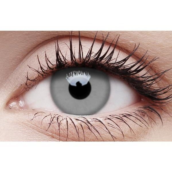 Crazy Lens Contacts - Zombie Grey - Jokers Costume Mega Store