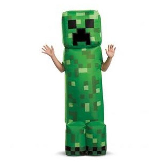 Minecraft Creeper Jumpsuit Kids Costume M 7-8