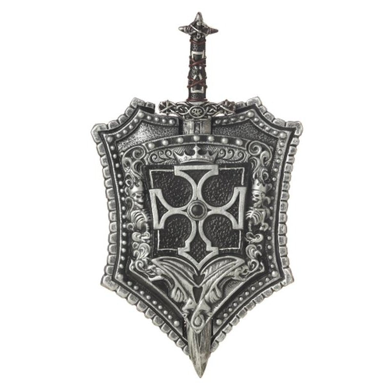 Crusader Shield & Sword 18" - Jokers Costume Mega Store