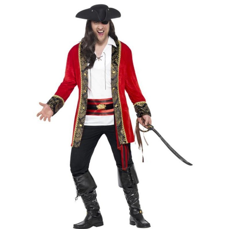 Curves Pirate Captain Costume - Jokers Costume Mega Store