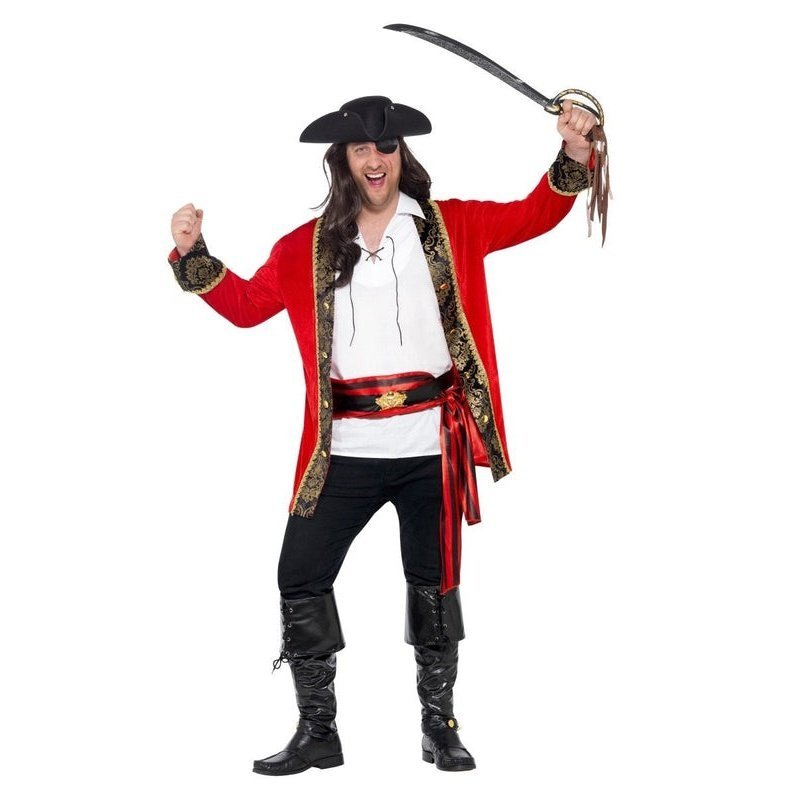 Curves Pirate Captain Costume - Jokers Costume Mega Store