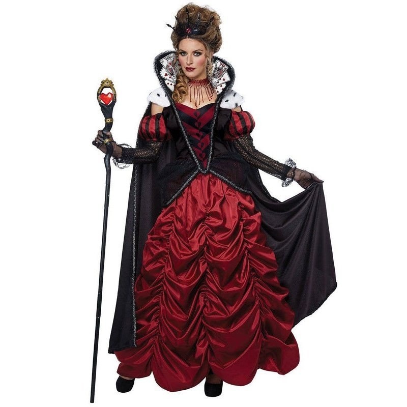 Dark Queen Of Hearts Deluxe Women's Storybook Costume - Jokers Costume Mega Store