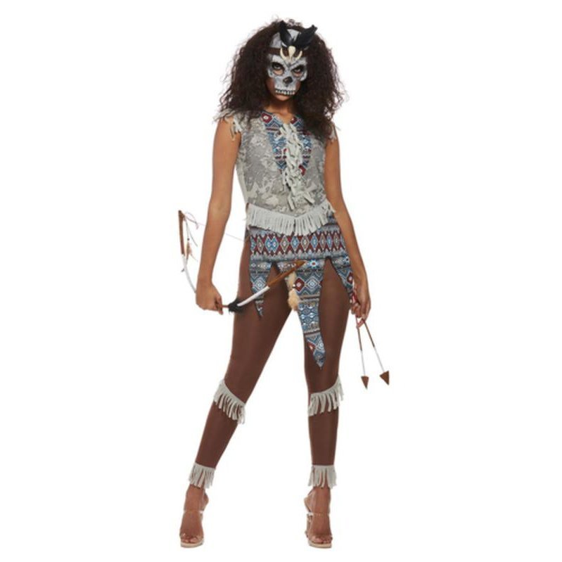 Dark Spirit Warrior Costume, Blue - Jokers Costume Mega Store