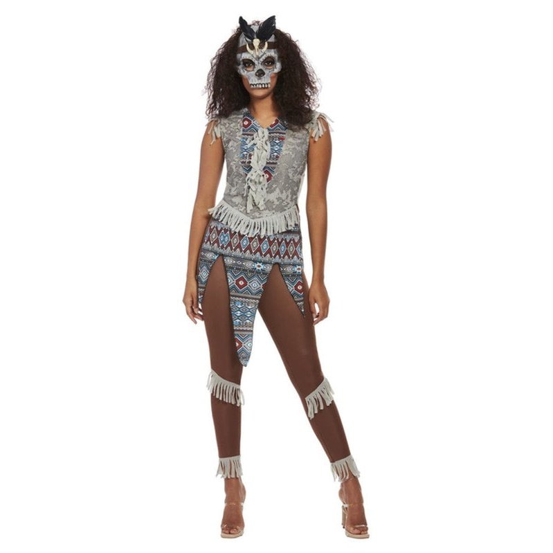 Dark Spirit Warrior Costume, Blue - Jokers Costume Mega Store