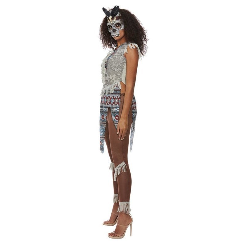 Dark Spirit Warrior Costume, Blue - Jokers Costume Mega Store
