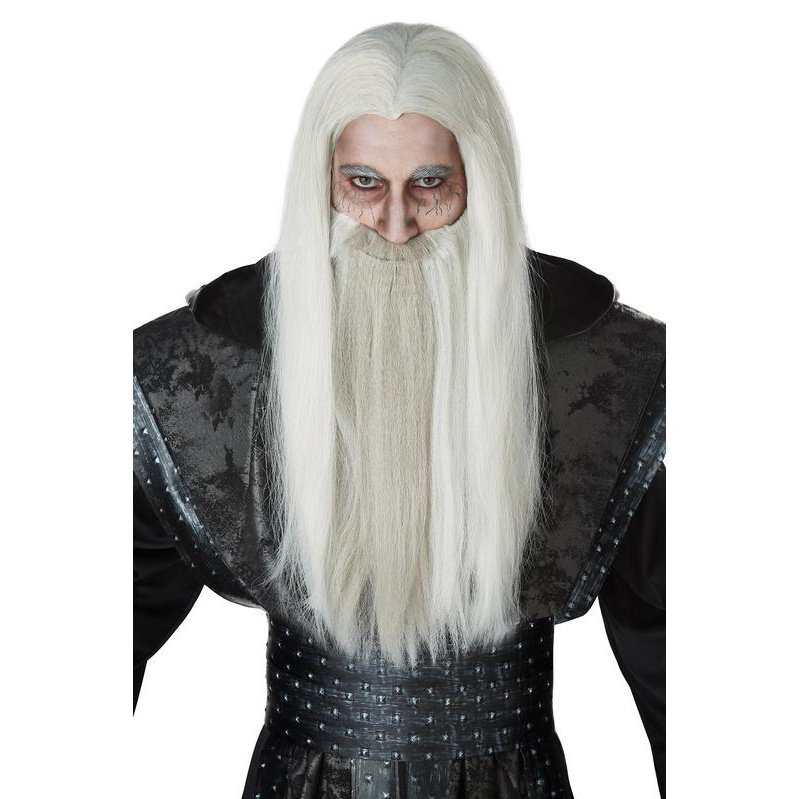 Dark Wizard Wig & Beard - Jokers Costume Mega Store
