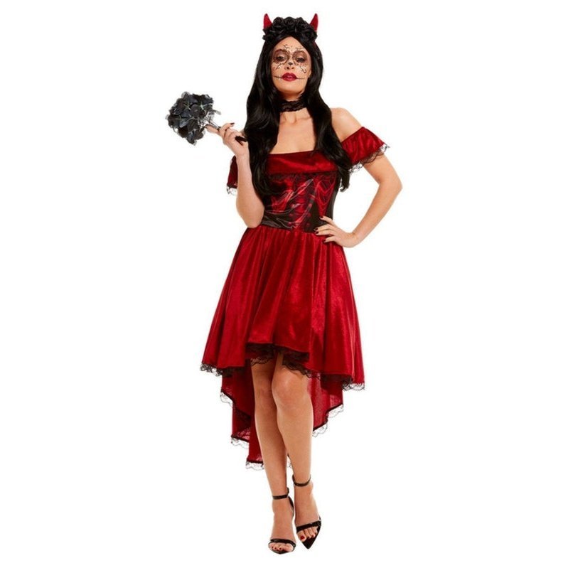 Day Of The Dead Devil Costume - Jokers Costume Mega Store