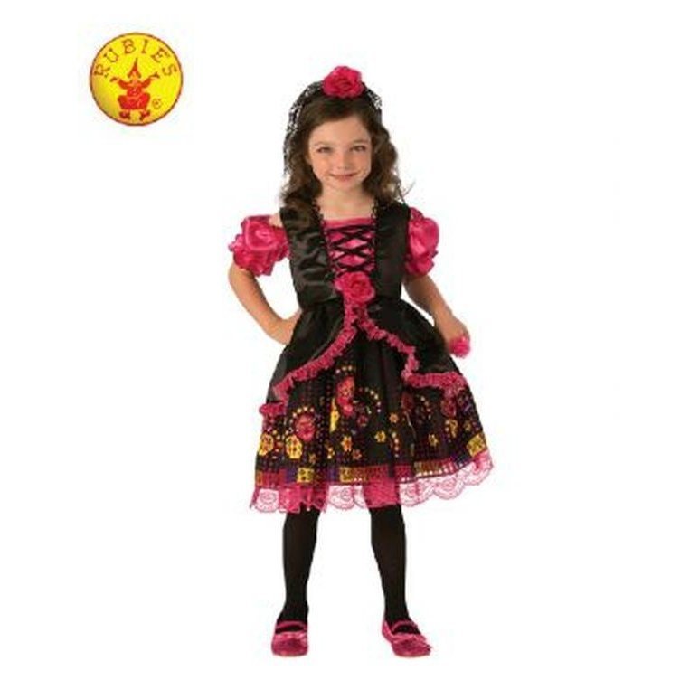 Day Of The Dead Girls Costume - Jokers Costume Mega Store