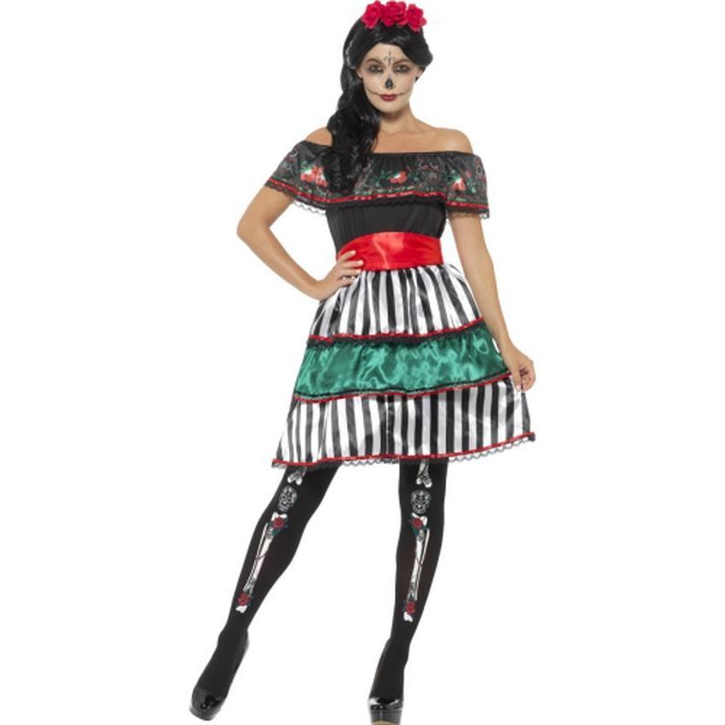 Day of the Dead Senorita Doll Costume - Jokers Costume Mega Store