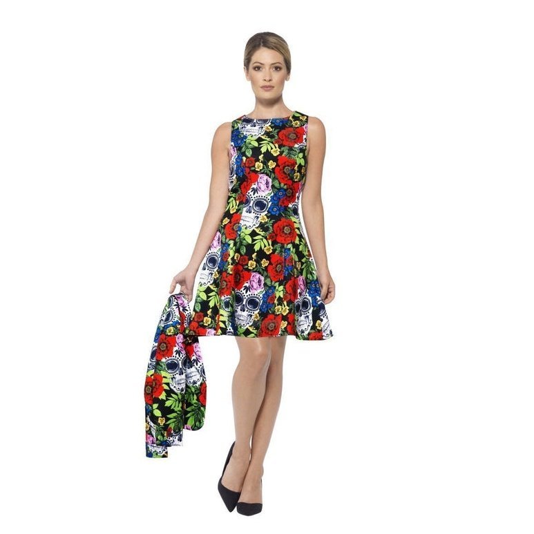 Day Of The Dead Suit Jacket & Dress - Jokers Costume Mega Store
