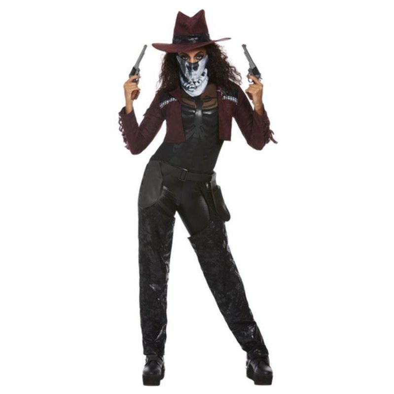 Deluxe Dark Spirit Western Cowgirl Costume, Female - Jokers Costume Mega Store