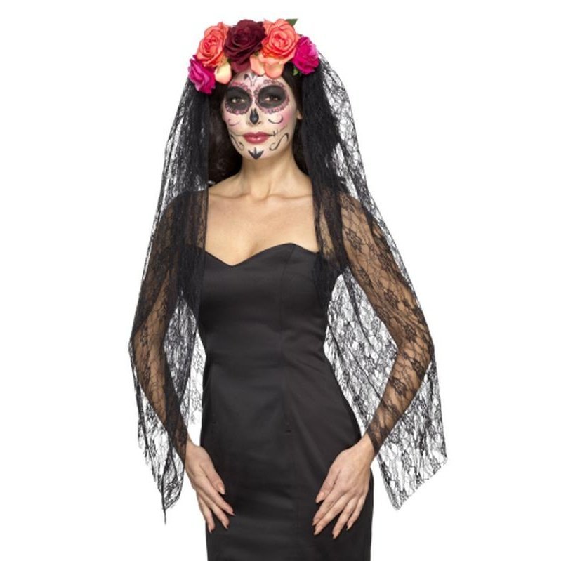 Deluxe Day Of The Dead Headband - Jokers Costume Mega Store