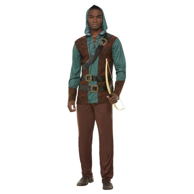 Deluxe Forest Archer Costume, Green, Male - Jokers Costume Mega Store