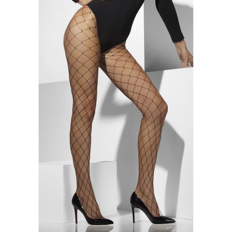 Diamond Net Tights - Black - Jokers Costume Mega Store