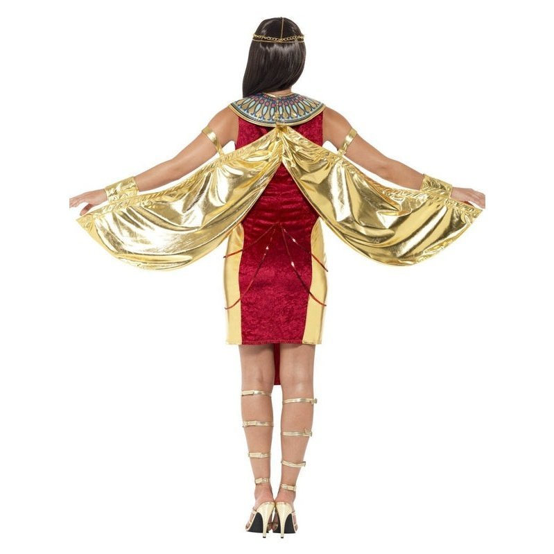 Egyptian Goddess Costume, Red - Jokers Costume Mega Store