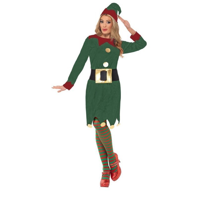 Elf Costume, with Dress, Hat & Belt - Jokers Costume Mega Store