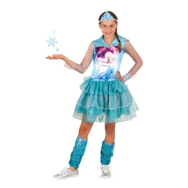 Elsa Hooded Dress Size 6 8 - Jokers Costume Mega Store