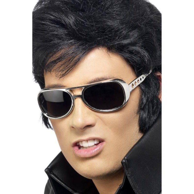 Elvis Shades Silver Stylish Sunglasses for a Classic Look