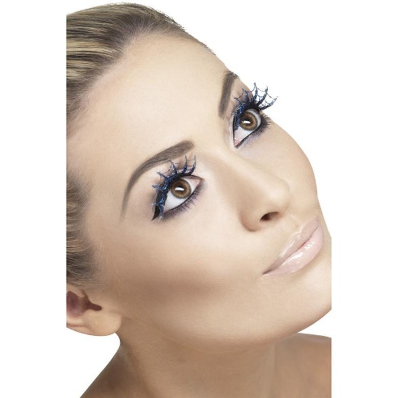 Eyelashes Spiderwebs With Glitter - Jokers Costume Mega Store