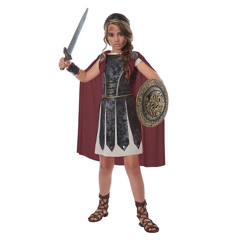 Fearless Gladiator Girl Costume - Jokers Costume Mega Store