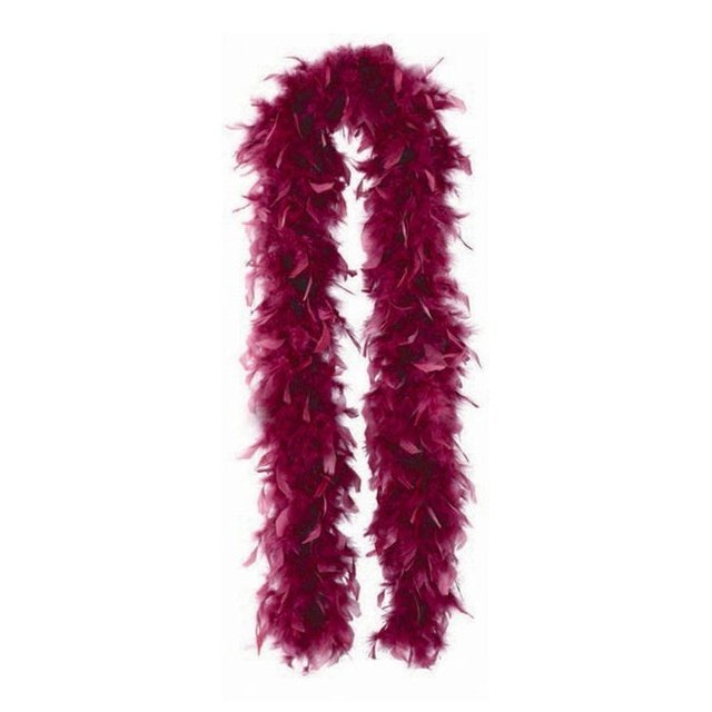 Feather Boa Burgundy - Jokers Costume Mega Store