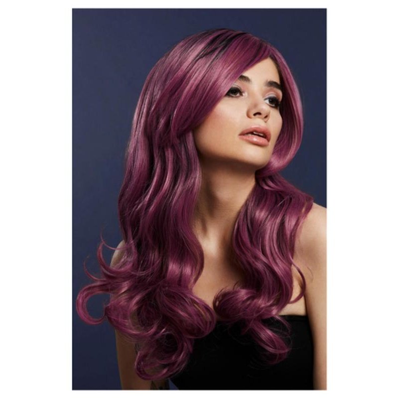 Fever Khloe Wig, True Blend, Mauve - Jokers Costume Mega Store
