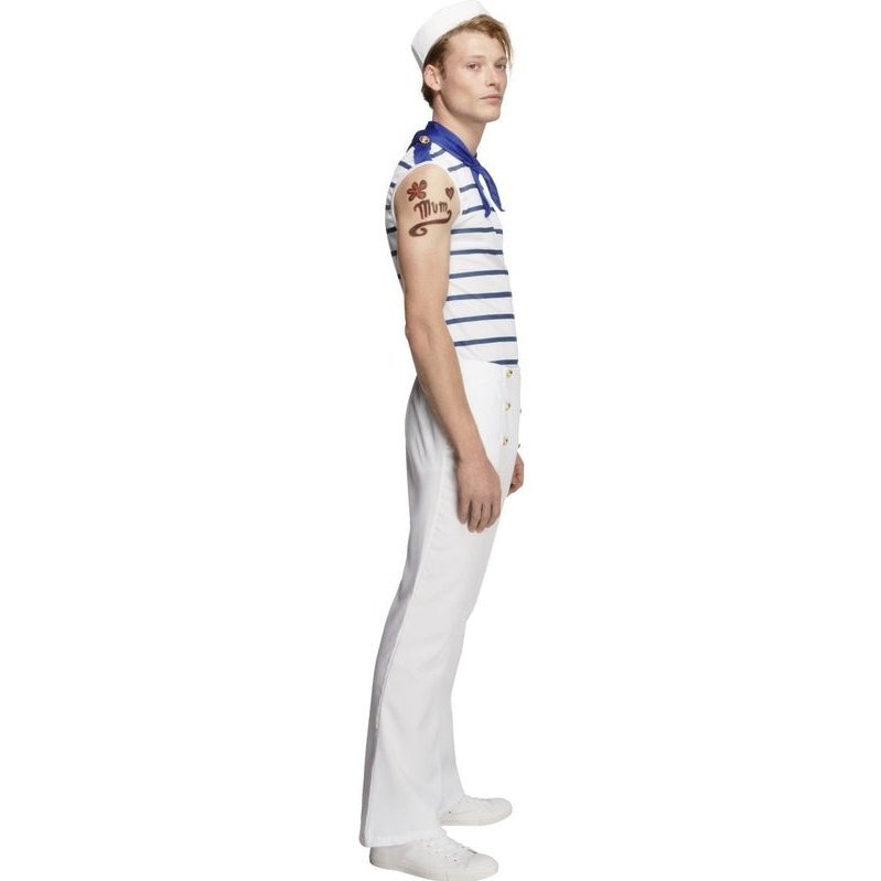 Fever Male French Sailor Costume - Jokers Costume Mega Store