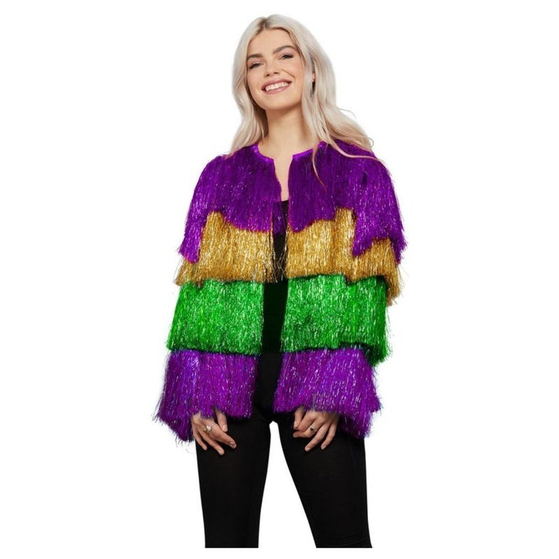 Fever Tinsel Festival Jacket, Mardi Gra - Jokers Costume Mega Store