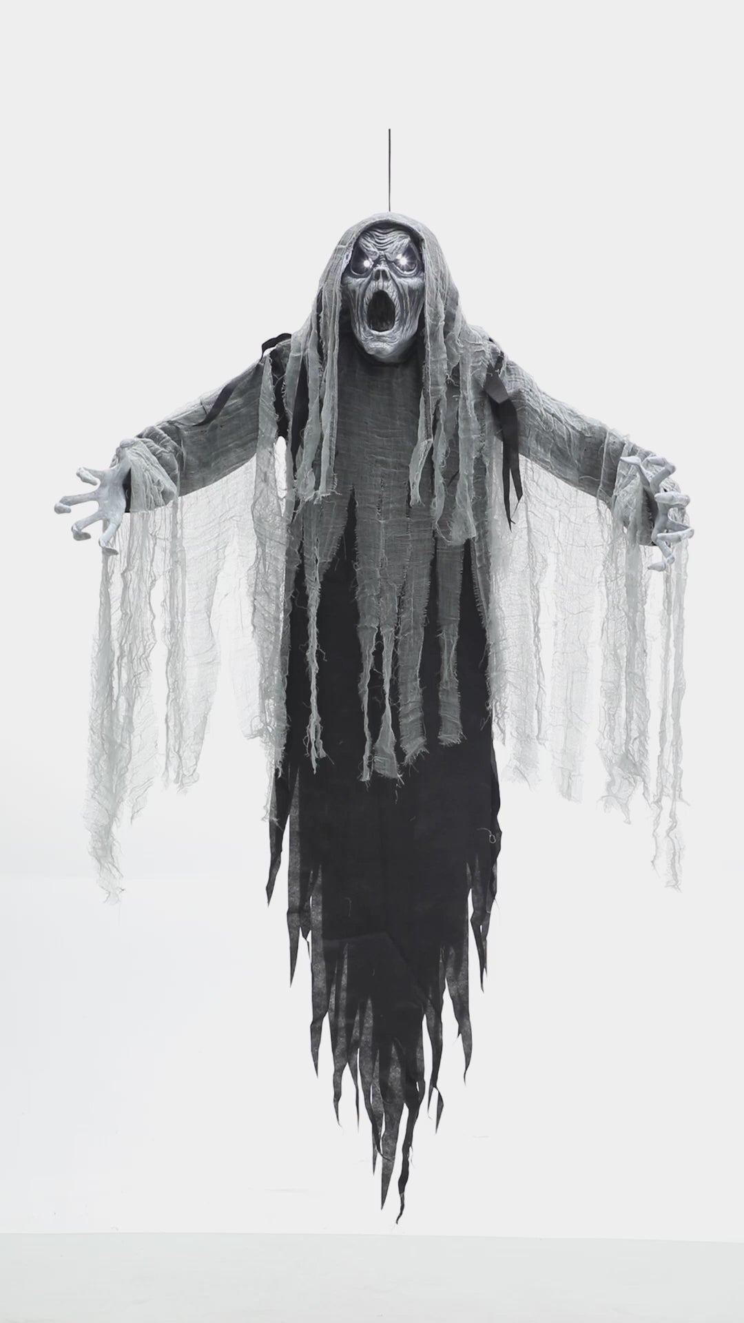 60" Ghostly Howling Phantom Animated Prop