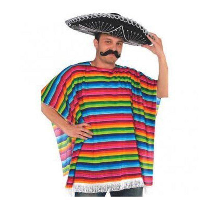 Fiesta Multi Coloured Serape - Jokers Costume Mega Store