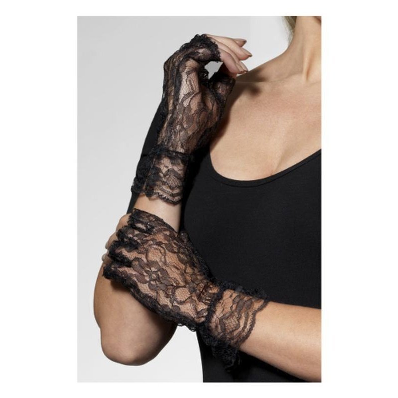 Fingerless Lace Gloves - Jokers Costume Mega Store