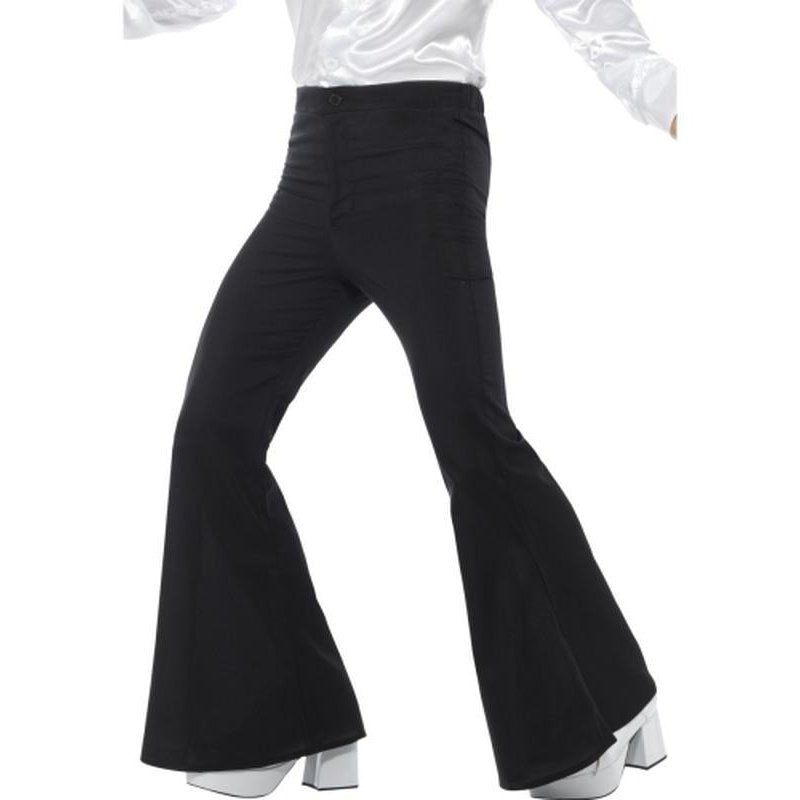 Flared Trousers, Mens - Black - Jokers Costume Mega Store